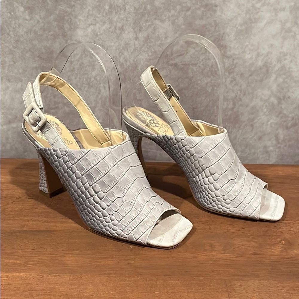Vince Camuto Releen slingback crocodile blue/grey sandal size 7.5 - Picture 3 of 8